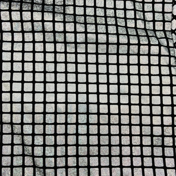 Disco Ball Button Up Bowling Shirt Men's Large Flashy 1970's Style - Picture 2 of 5